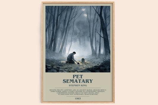 Pet Sematary Bookish Wall Art by Stephen King – framed poster