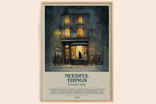 Needful Things Bookish Wall Art by Stephen King – framed poster