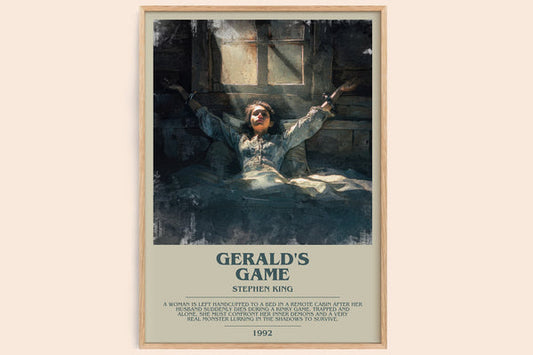 Gerald's Game Bookish Wall Art by Stephen King – framed poster