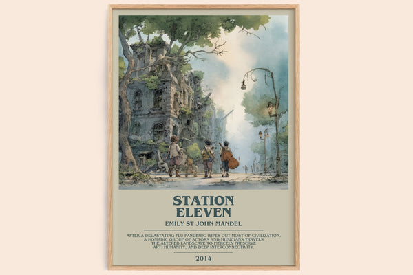 Station Eleven Bookish Wall Art by Emily St John Mandel – framed poster