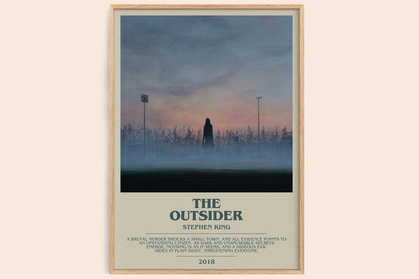 The Outsider Bookish Wall Art by Stephen King – framed poster