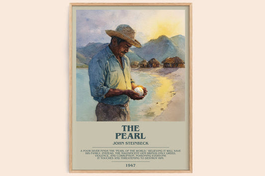 The Pearl Bookish Wall Art by John Steinbeck – framed poster