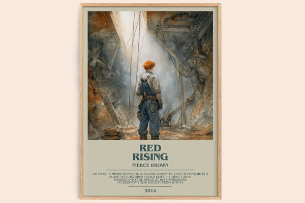 Red Rising Bookish Wall Art by Pierce Brown – framed poster