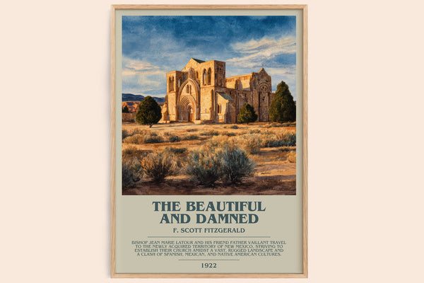 The Beautiful and Damned Bookish Wall Art by F. Scott Fitzgerald – framed poster