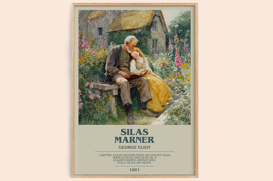 Silas Marner Bookish Wall Art by George Eliot – framed poster