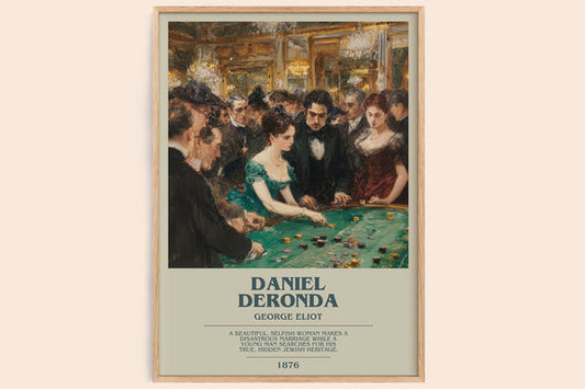Daniel Deronda Bookish Wall Art by George Eliot – framed poster