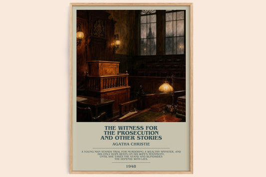 Witness For The Prosecution And Other Stories Bookish Wall Art – A. – framed poster