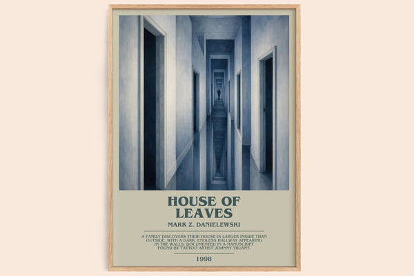 House of Leaves bookish book poster by Mark Z. Danielewski – framed literary art print