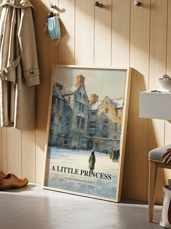 A Little Princess poster, framed in a room