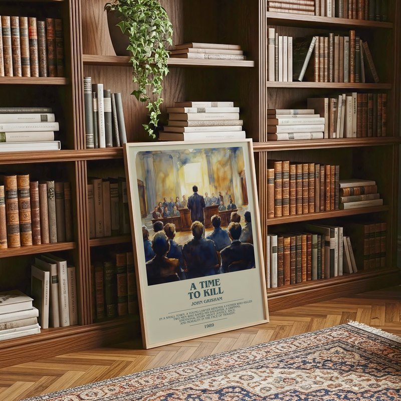 A Time To Kill poster, framed in a room