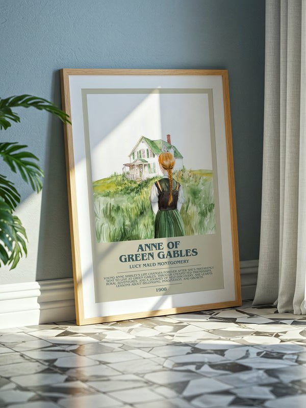 Anne Of Green Gables poster, framed in a room