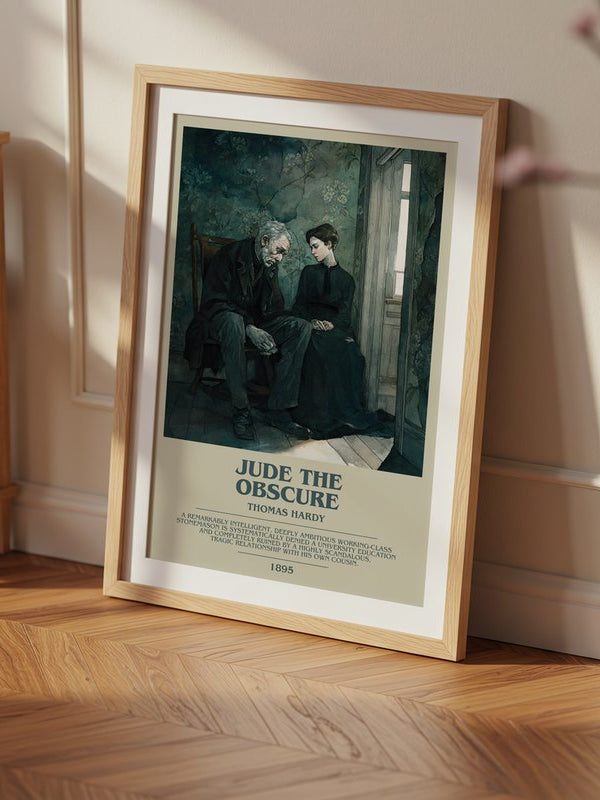 Jude The Obscure poster, framed in a room