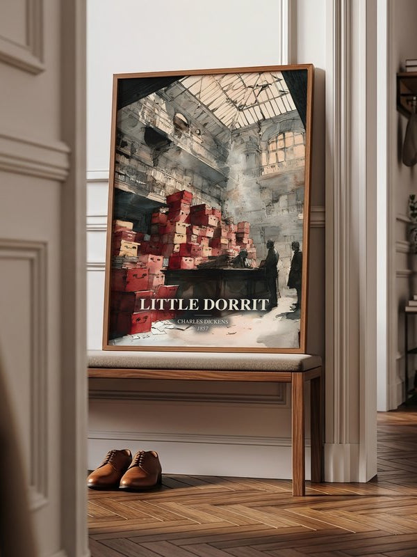 Little Dorrit poster, framed in a room