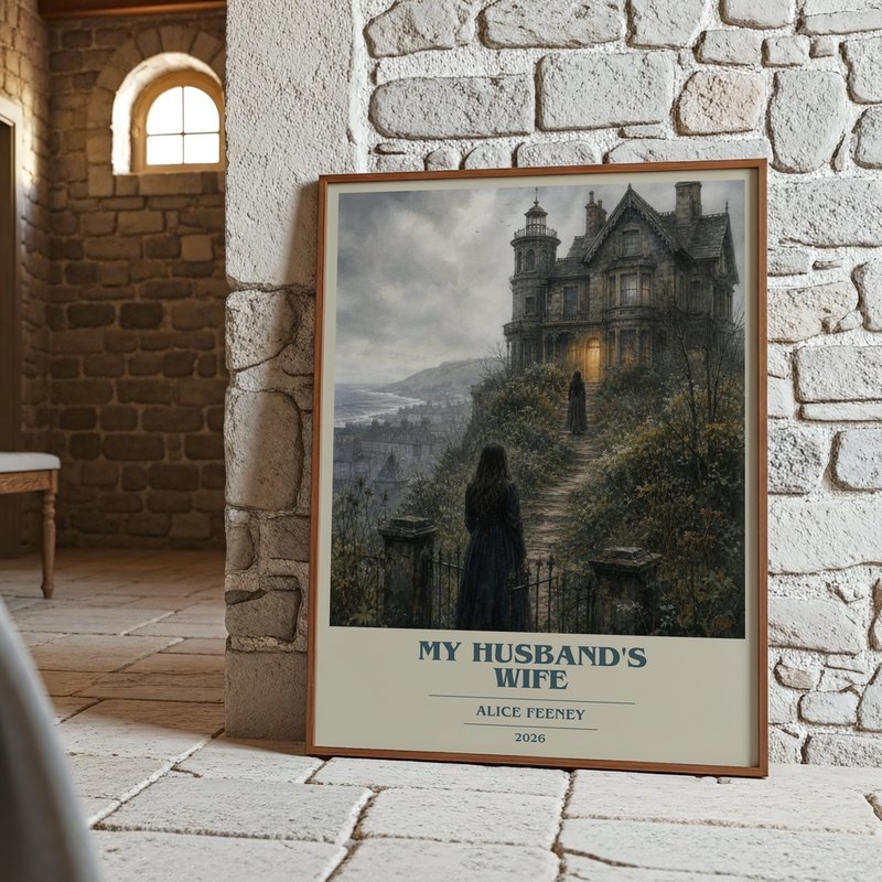 My Husband's Wife poster, framed in a room