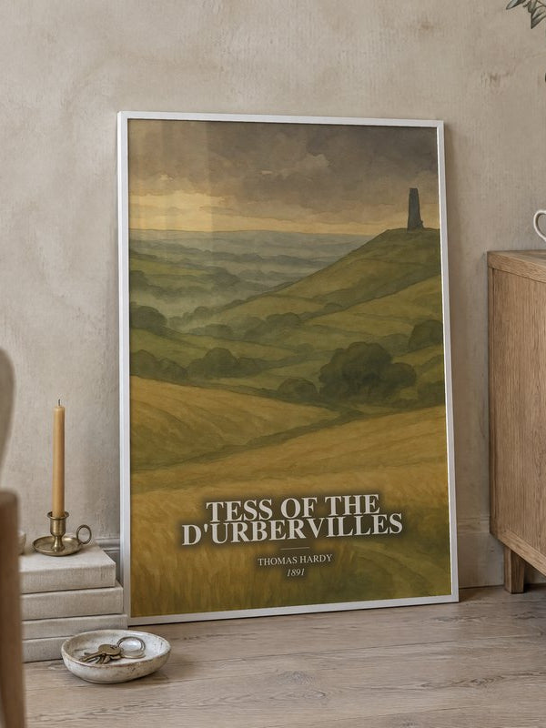 Tess Of The D'Urbervilles poster, framed in a room