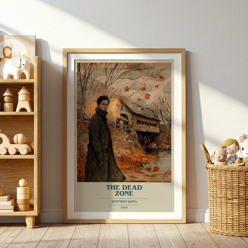 The Dead Zone poster, framed in a room