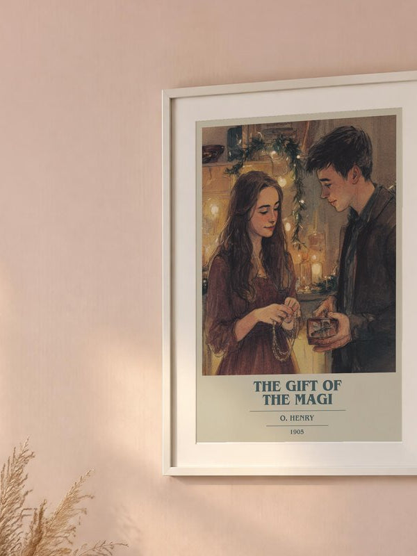The Gift Of The Magi poster, framed in a room