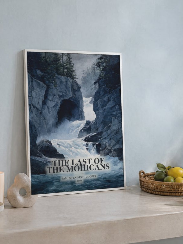 The Last Of The Mohicans poster, framed in a room