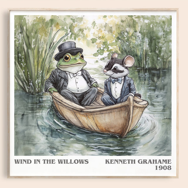 The Wind in the Willows Literary Art Print by Kenneth Grahame
