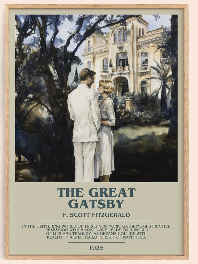 The Great Gatsby Bookish Wall Art by F. Scott Fitzgerald