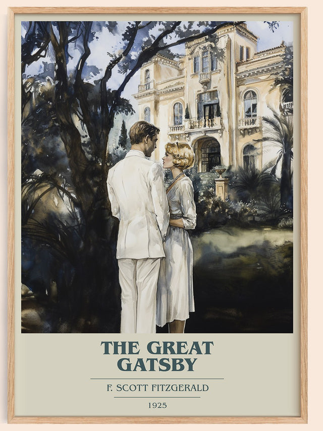 The Great Gatsby Book Cover Poster by F. Scott Fitzgerald