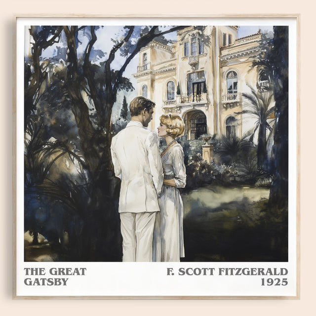 The Great Gatsby Literary Art Print by F. Scott Fitzgerald