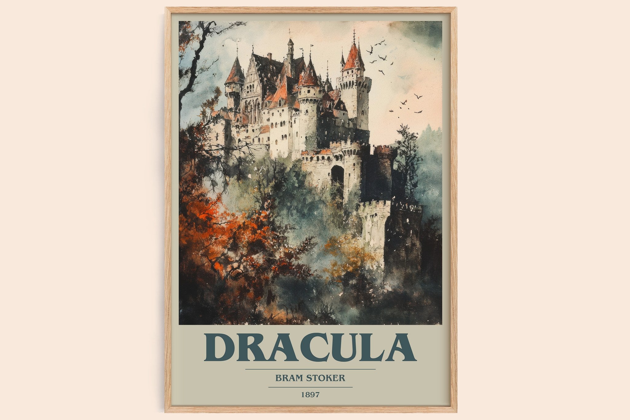 Dracula Book Cover Poster by Bram Stoker