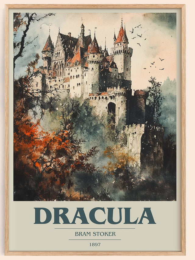 Dracula Book Cover Poster by Bram Stoker