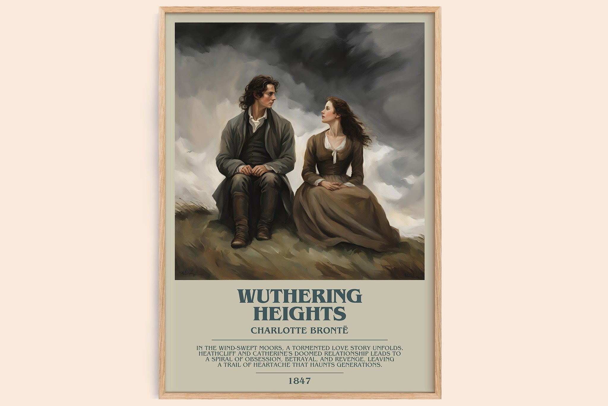 Wuthering Heights Bookish Wall Art by Charlotte Brontë