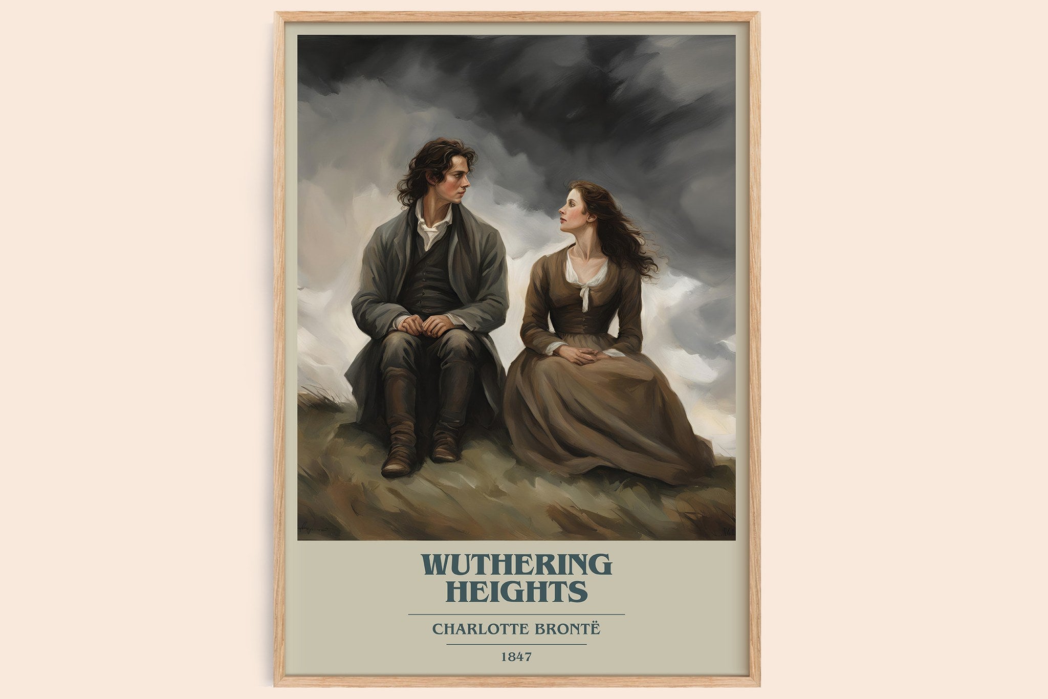 Wuthering Heights Book Cover Poster by Charlotte Brontë
