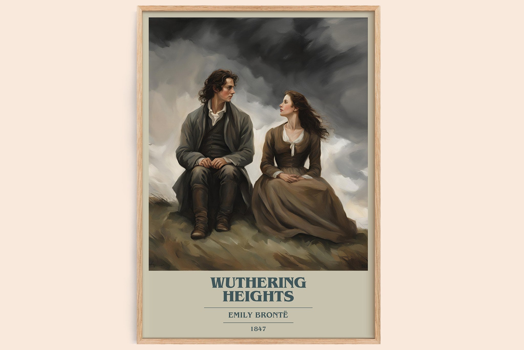 Wuthering Heights Book Cover Poster by Emily Brontë