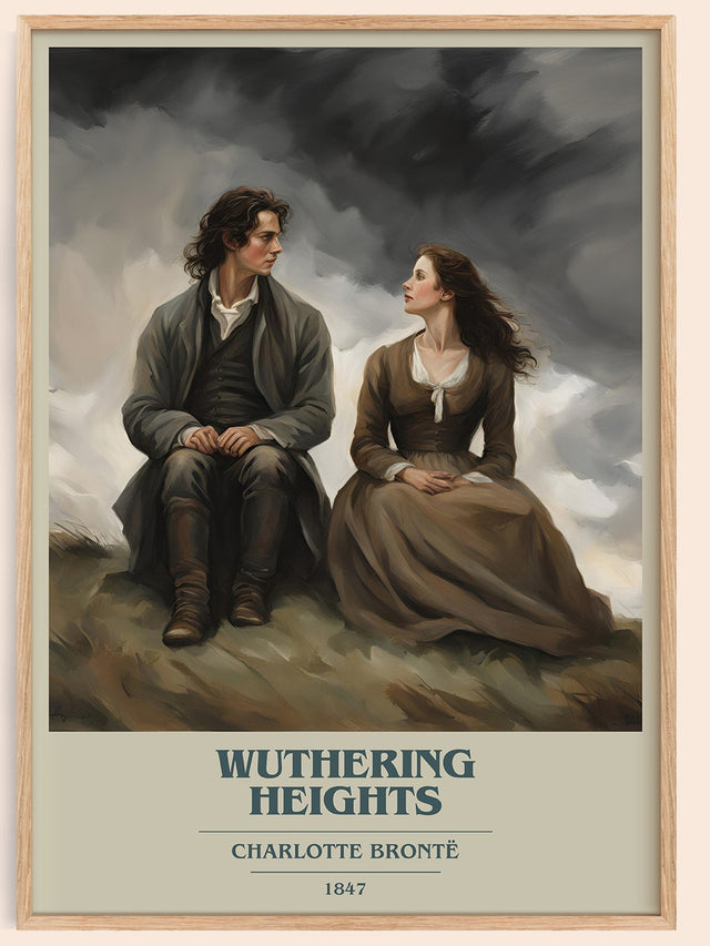 Wuthering Heights Book Cover Poster by Charlotte Brontë