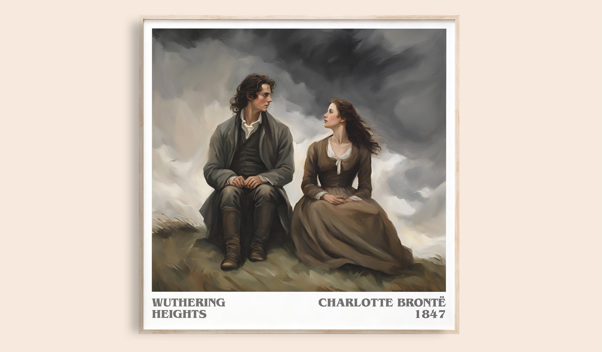 Wuthering Heights Literary Art Print by Charlotte Brontë