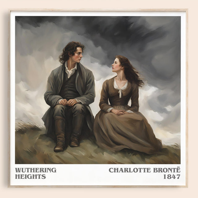 Wuthering Heights Literary Art Print by Charlotte Brontë