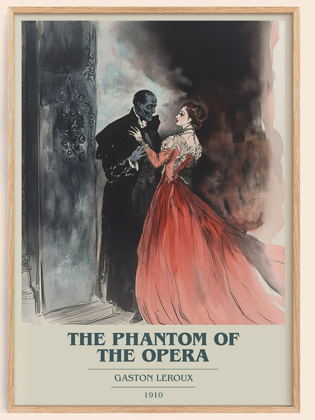 The Phantom of the Opera Book Cover Poster by Gaston Leroux