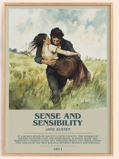 Sense and Sensibility Bookish Wall Art by Jane Austen