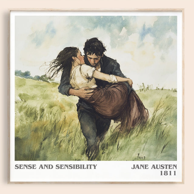 Sense and Sensibility Literary Art Print by Jane Austen