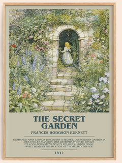 The Secret Garden Bookish Wall Art by Frances Hodgson Burnett