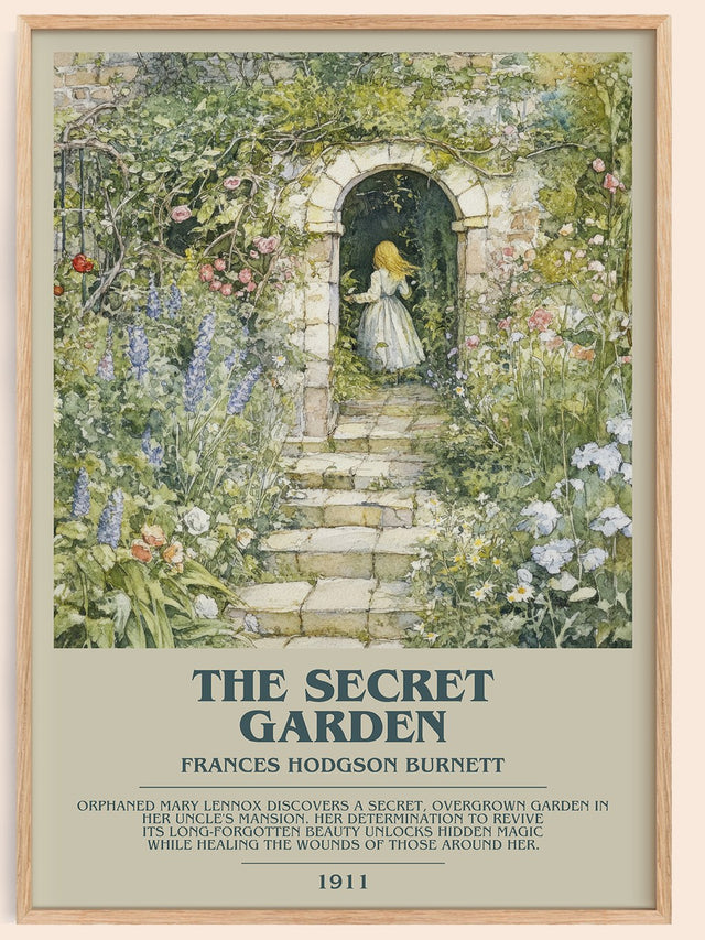 The Secret Garden Bookish Wall Art by Frances Hodgson Burnett