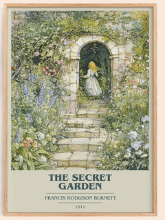 The Secret Garden Book Cover Poster by Frances Hodgson Burnett
