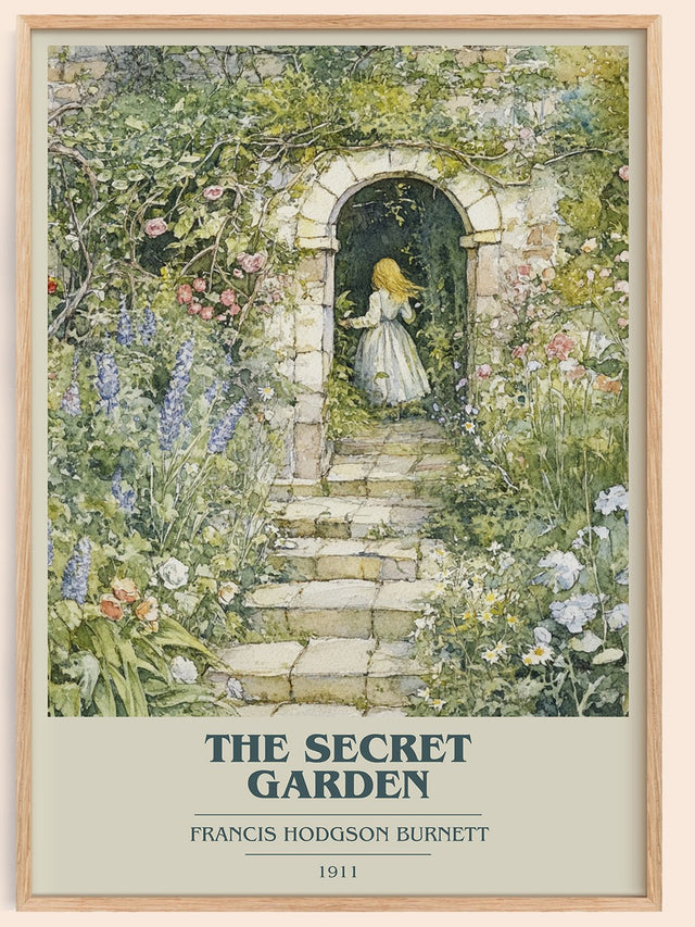 The Secret Garden Book Cover Poster by Frances Hodgson Burnett