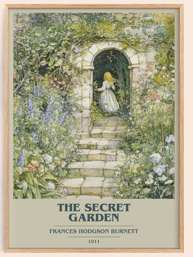 The Secret Garden Book Cover Poster by Frances Hodgson Burnett