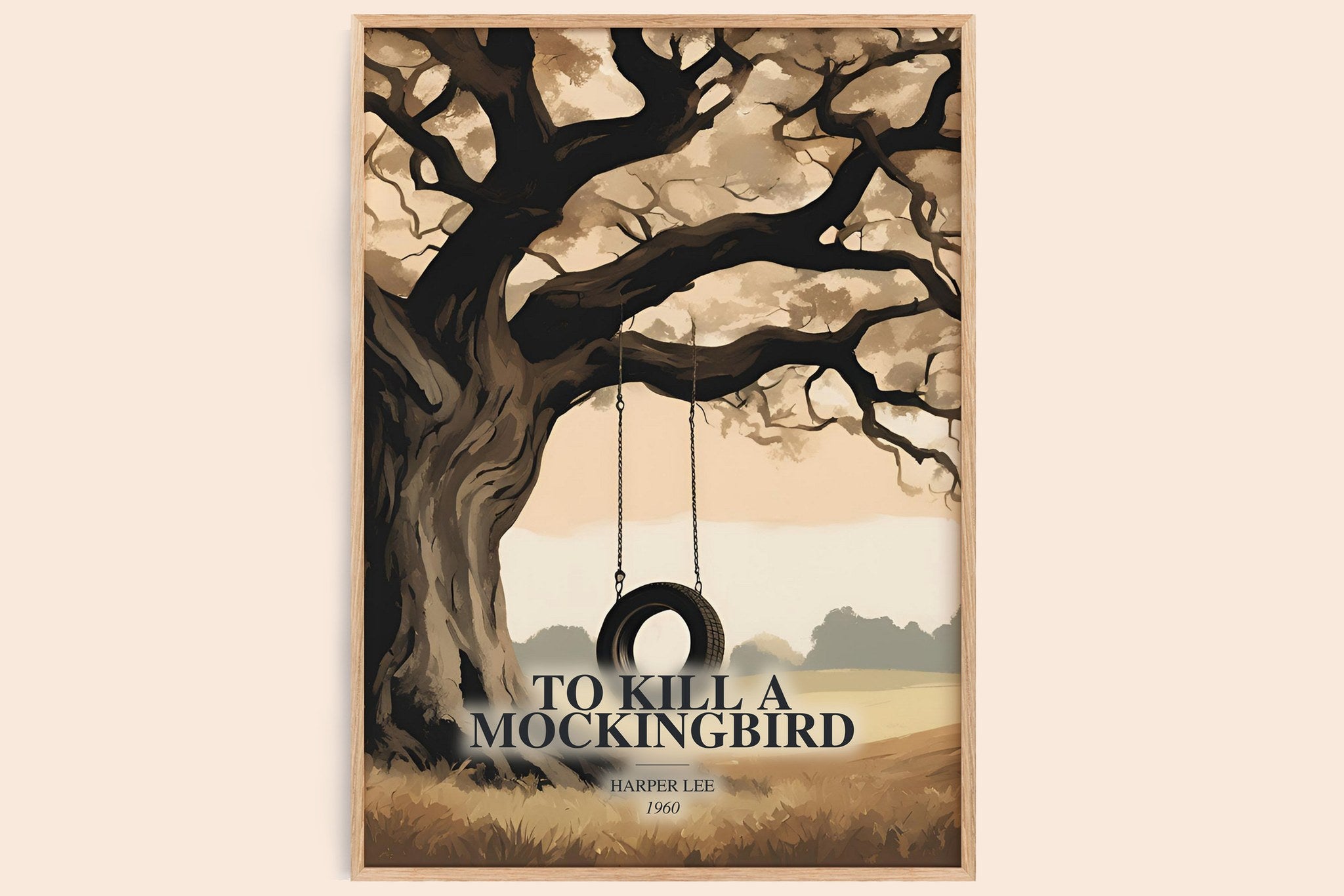 To Kill A Mockingbird Book Watercolour Illustration by Harper Lee
