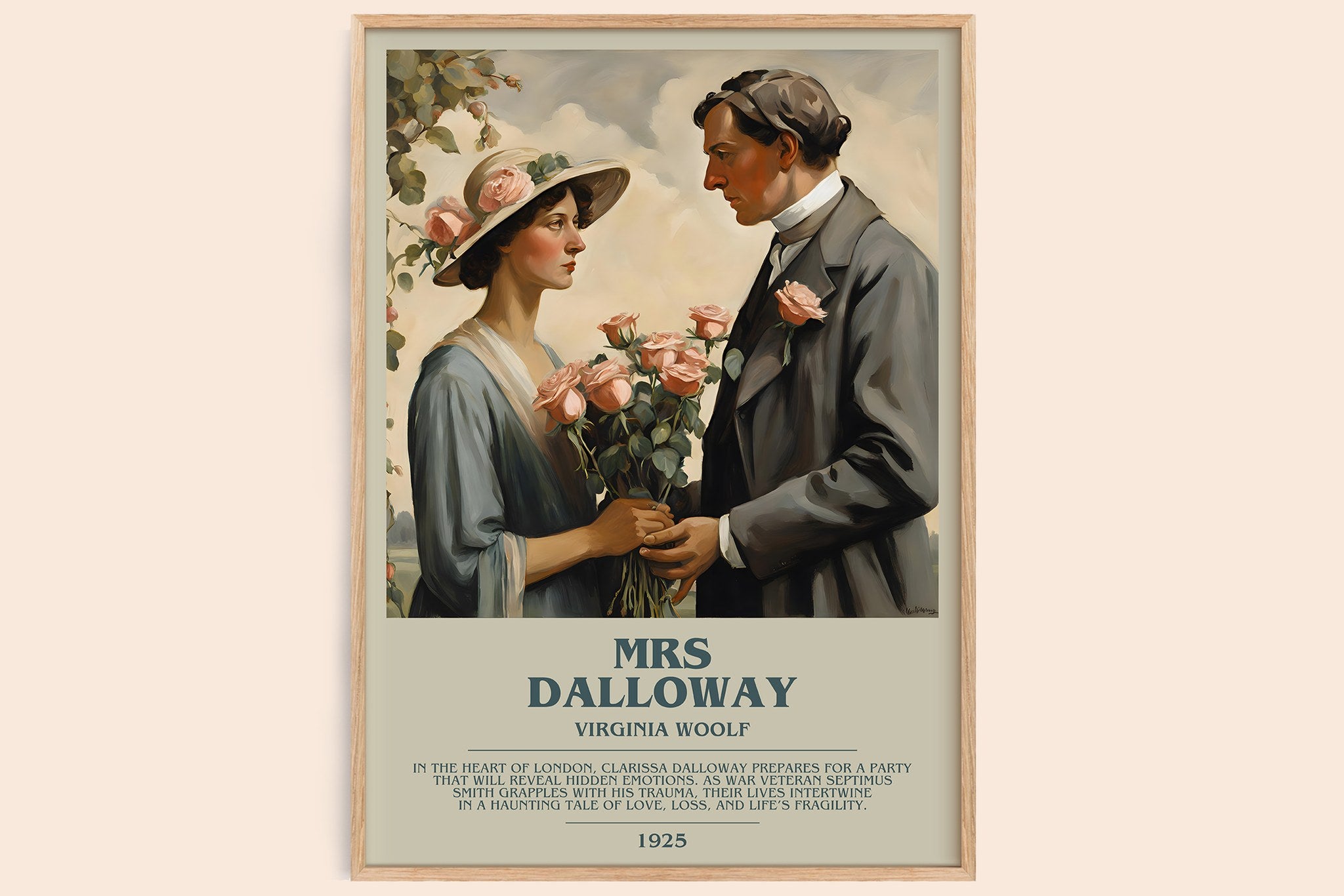 Mrs Dalloway Bookish Wall Art by Virginia Woolf