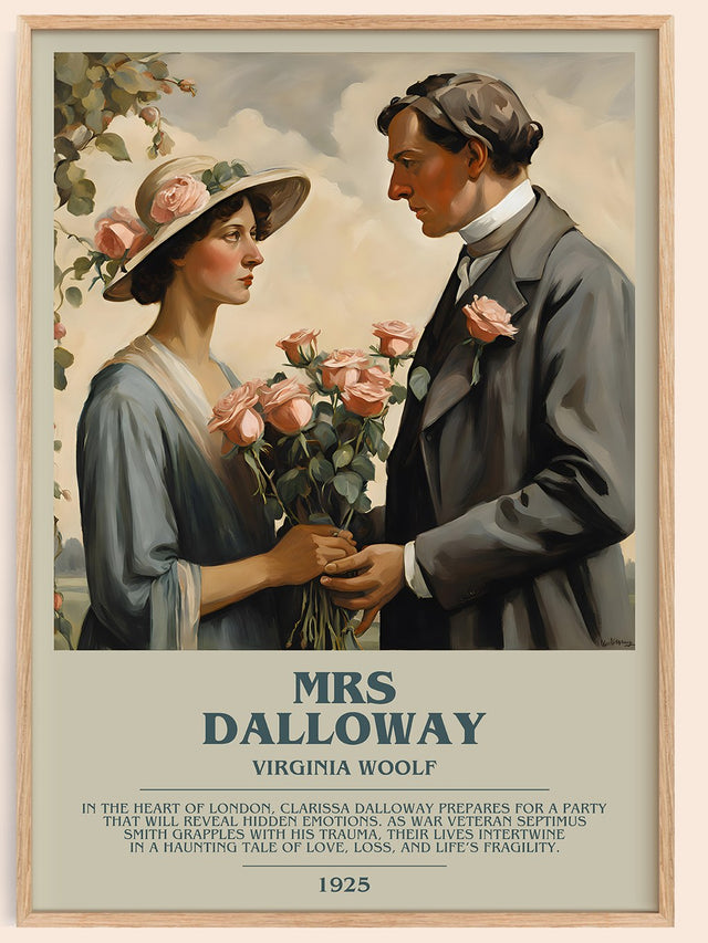 Mrs Dalloway Bookish Wall Art by Virginia Woolf