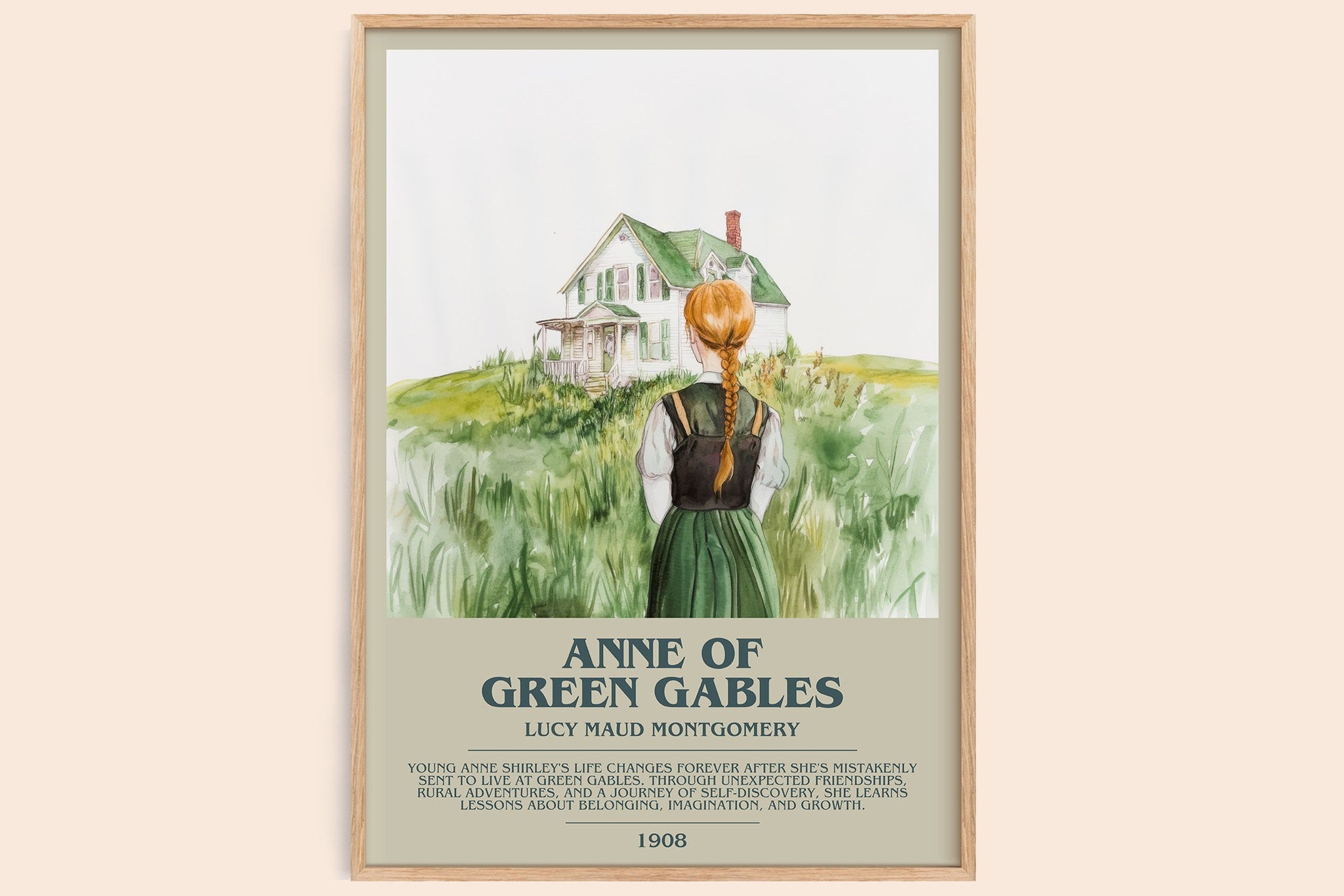 Anne of Green Gables Bookish Wall Art by Lucy Maud Montgomery
