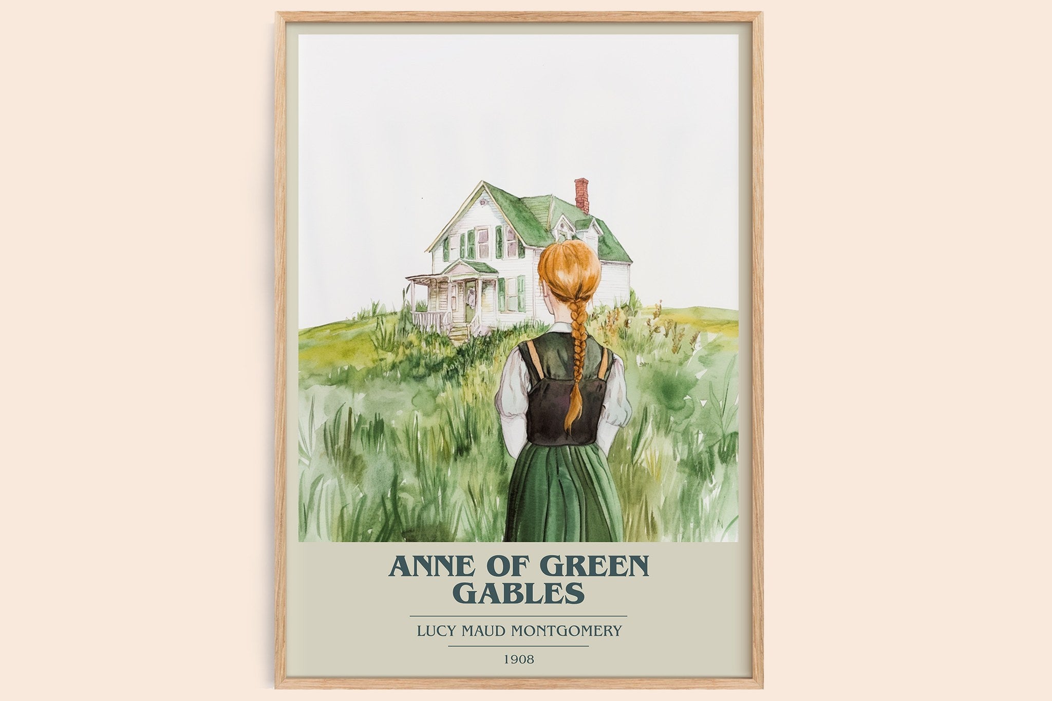 Anne of Green Gables Book Cover Poster by Lucy Maud Montgomery