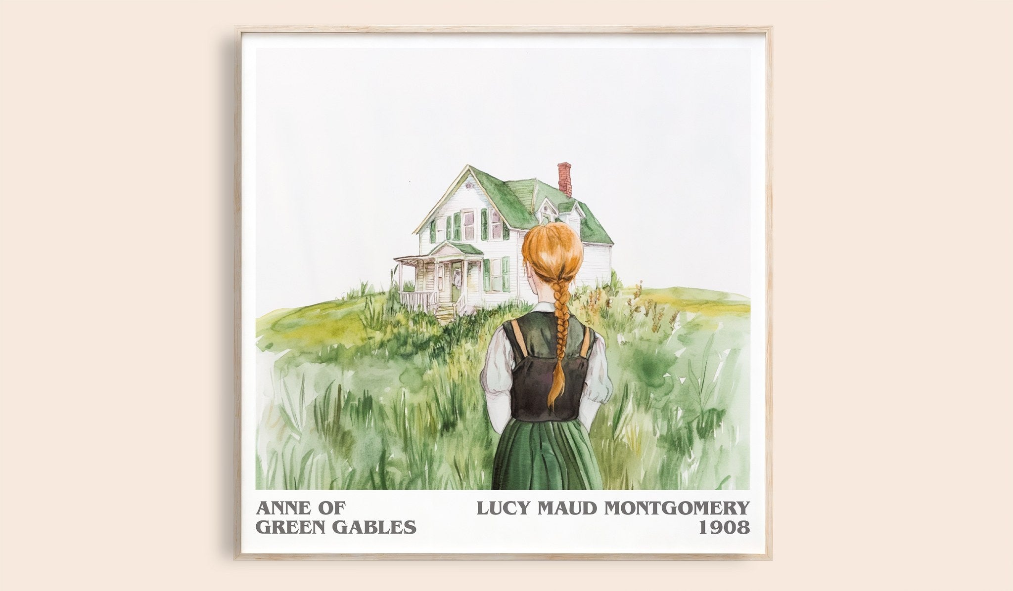 Anne of Green Gables Literary Art Print by Lucy Maud Montgomery