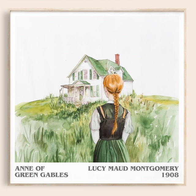 Anne of Green Gables Literary Art Print by Lucy Maud Montgomery