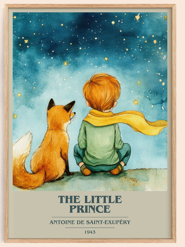 The Little Prince Book Cover Poster by Antoine de Saint-Exupéry
